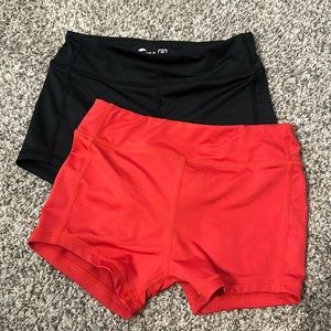COPY - Set of 2 red and black zyia kids shorts